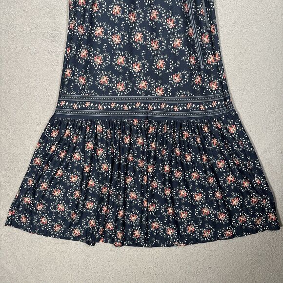 Max Studio Maxi Dress Size S Floral Empire Waist Cottage Ditsy Romantic Feminine - Picture 5 of 16
